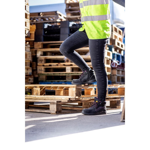 AS601 Lydia S1P SRC Side Zip Safety Boots