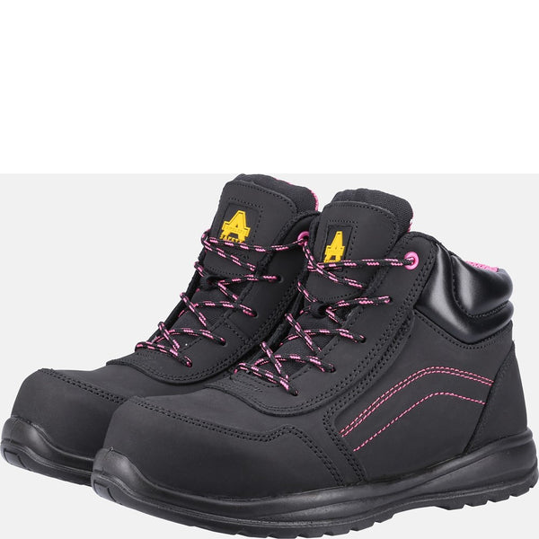 AS601 Lydia S1P SRC Side Zip Safety Boots